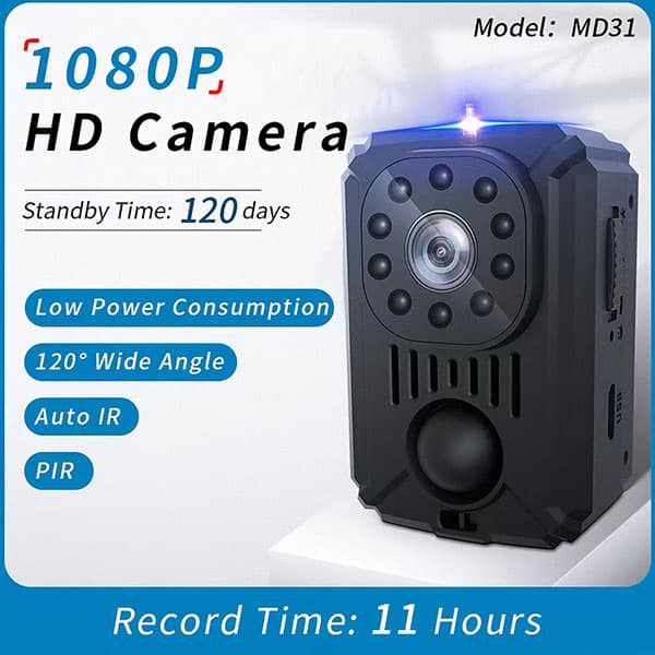 Camera Mini MD31 Full HD Pin 5 Ngày 10 Camera Mini MD31 Full HD Pin 5 Ngày